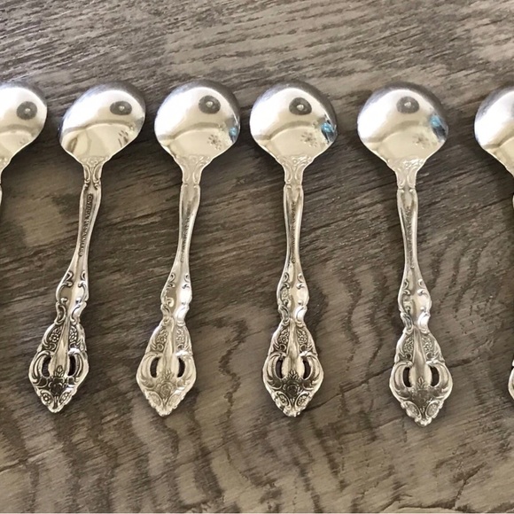 Oneida Michelangelo Cube Set of 6 Stainless Steel Teaspoons - Picture 5 of 8